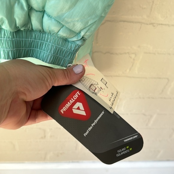 Free People coat Patricia poncho hoodie snap jacket sides NWT small green mist - Picture 5 of 16